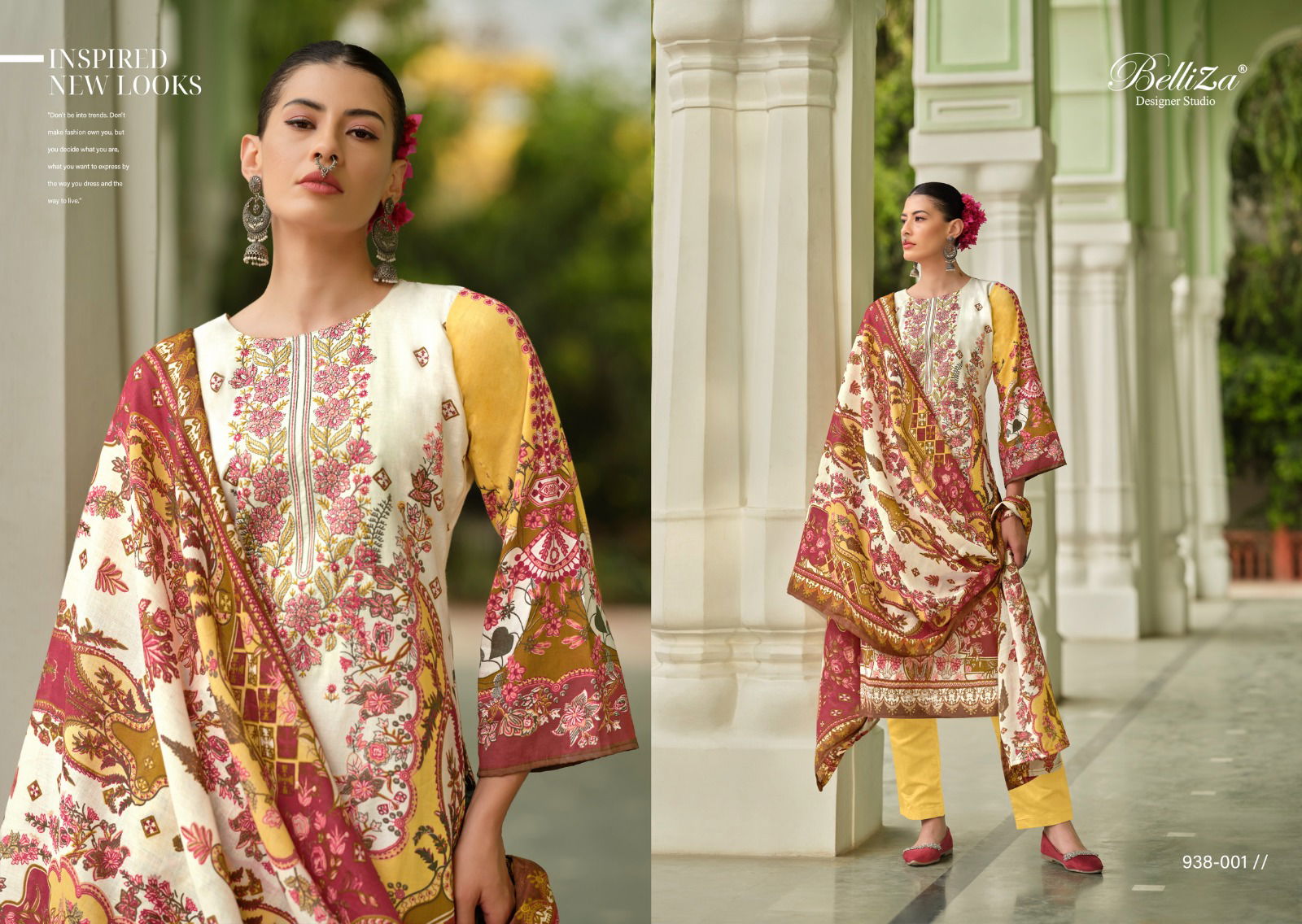 Naira Vol 60 By Belliza Printed Cotton Dress Material Wholesale Clothing Distributors In India
